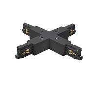 BRUMBERG black cross connector for the ONETRACK track lighting system