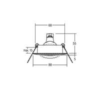 BRUMBERG Breena-R recessed GX5.3 round off-white