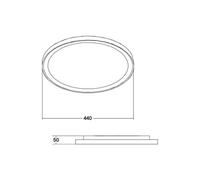 BRUMBERG LED ceiling light Sunny Midi, DALI, 3,000K, black