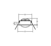 BRUMBERG LED recessed spotlight BB09, DALI, connection box, white