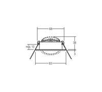 BRUMBERG LED recessed spotlight BB09, on/off, connection box, white