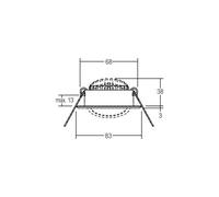 BRUMBERG LED recessed spotlight BB09, on/off, white