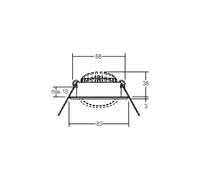 BRUMBERG LED recessed spotlight BB09, RC, connection box, white