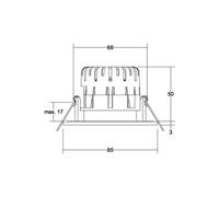 BRUMBERG LED spot BB20 IP65 on/off connection box matt nickel