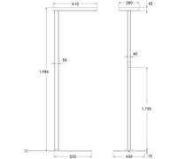 BRUMBERG Mikol LED floor lamp, indirect component
