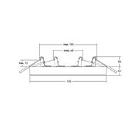 BRUMBERG Moon Mini LED ceiling light RC CCT, Ø17cm