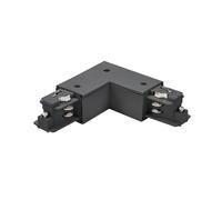 BRUMBERG ONETRACK corner connector, black, with internal protective earth