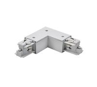 BRUMBERG ONETRACK corner connector, silver, with internal protective earth