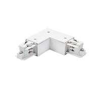 BRUMBERG ONETRACK corner connector, white, protective earth on the outside