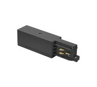 BRUMBERG ONETRACK end power feed, black, protective earth on the right