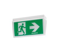BRUMBERG Rescue One LED emergency exit light, range 32m