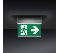 BRUMBERG Rescue Two LED emergency exit light, IP41, angular