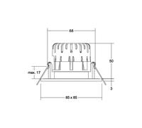 BRUMBERG Spot BB21 IP65 RC-dimmable connection box nickel matt