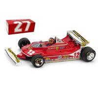 Brumm R514-CH Ferrari 312 T4 #12 Monaco GP 1979 - Gilles Villeneuve 1/43 Scale