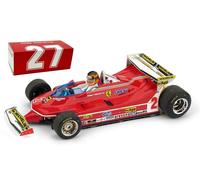 Brumm R577-CH Ferrari 312 T5 #2 Monaco GP 1980 - Gilles Villeneuve 1/43 Scale