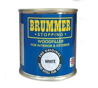 Brummer Wood Filler White 250g - 2 Sizes & Assorted Shades | Ideal for DIY Wood Repairs & Restorations