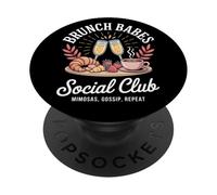 Brunch Babes Social Club Cute Besties Weekend PopSockets Adhesive PopGrip