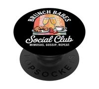 Brunch Babes Social Club Cute Besties Weekend PopSockets Adhesive PopGrip