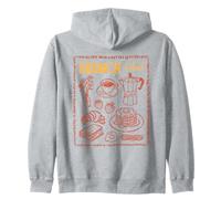 Brunch O'Clock Breakfast Coffee Pancakes Bacon Funny Food Zip Hoodie