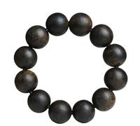 Brunei Agarwood - Black Aquilaria Old Wood Buddha Beads - Sinking Grade