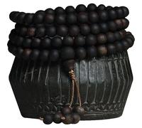 Brunei Black Agarwood Natural Aquilaria Necklace Prayer Beads Multi-Strand 108-Bead Rosary Sinks in Water