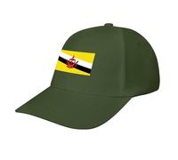 Brunei Flag Baseball Cap,Summer Adjustable Classic Low Profile Hat for Men Women,The Ultimate Accessory for Outdoor Activies Army Green