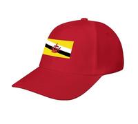 Brunei Flag Baseball Cap,Summer Adjustable Classic Low Profile Hat for Men Women,The Ultimate Accessory for Outdoor Activies Red