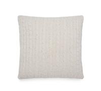 Brunello Cucinelli cable-knit sequin-embellished cushion - Neutrals One Size