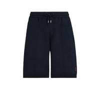 Brunello Cucinelli cotton and silk french-terry double-knit bermuda shorts with logo - Blue XXS-S-M