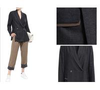 Brunello Cucinelli Double-breasted Bead-Embellished Blazer Jacket M