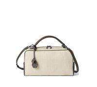 Brunello Cucinelli Explorer Boston bag in techno raffia and leather - Neutrals One Size