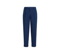 Brunello Cucinelli garment-dyed trousers in twisted cotton gabardine with pleat - Blue 42-44-46-48-50-52-54-56-58-60