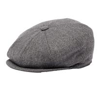 Brunello Cucinelli Iconic Wool Flat Cap Schiebermütze Hat Grey BNWT M