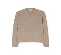 Brunello Cucinelli Kids sequin-embellished cable-knit jumper - Neutrals 10-11-12+