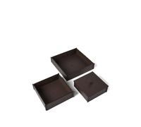 Brunello Cucinelli leather organizer boxes (pack of three) - Brown One Size