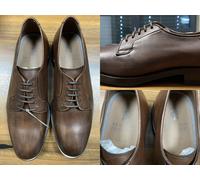 Brunello Cucinelli Men's Leather Lace-Up Oxford Almond Toe Derby Shoes New