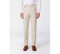 BRUNELLO CUCINELLI Pleated Slim Fit Cotton Chino Trousers - Size: 46 - male