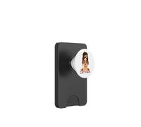 Brunette Latvian Girl Latvia Flag Latvian Girlfriend Wife PopSockets PopWallet for MagSafe