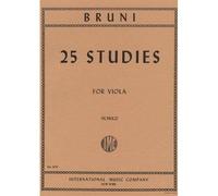 Bruni, A. - 25 Studies for Viola - Arranged by Schulz - International Edition