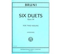 Bruni, A - 6 Easy Duets Op 34 for Two Violins - Arranged by Hermann - International Edition