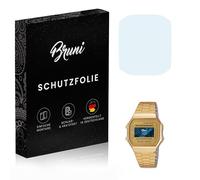 Bruni Screen Protector compatible with Casio A168WG-9EF Protector Film, crystal clear Protective Film (2X)
