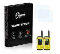 Bruni Screen Protector compatible with Motorola Talkabout T92 H2O Protector Film, crystal clear Protective Film (Set of 2)