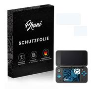 Bruni Screen Protector compatible with Nintendo New 2DS XL Protector Film, crystal clear Protective Film (Set of 2)