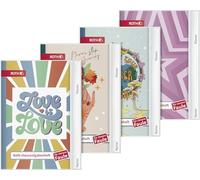 Brunnen 104695202 Homework Book for Clever Lazy Plastic Cover A5 56 Sheets - 4 Motifs for Girls)