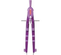 Brunnen 104954060 Quick Adjustment Compass Length 170 mm in Shatterproof Plastic Case with Transparent Lid Purple Colour Code Peak 4 (for Circles up to Diameter 38 cm)
