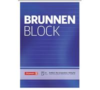 Brunnen 1052427 Letter Writing Pad Ruled Writing Pad (A5 White Pack of 50