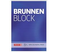 Brunnen 1052727 Block Notepad/Writing Notepad (A4, Lined, 50 Sheets, 70g/m²)