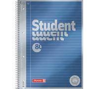 Brunnen 1067141 Notebook/Notepad Student Premium Set Treated Cover with Metallic Effect A4 Lined 80 Sheets 90 g/m²