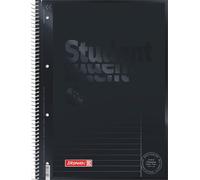 Brunnen 1067925190 Note pad / College block Student Color Code (A4 lined, ruling 25 90 gsm, 80 sheets) black