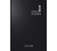 BRUNNEN 1075960901 Weekly Calendar/Teaching Planner, 2020/2021, 2 Pages = 1 Week Portrait A5: 17 x 24 cm, Baladek Cover, Black